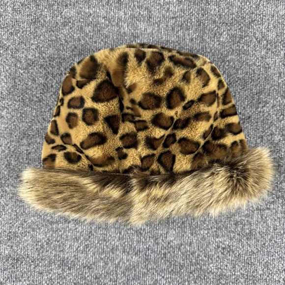 Soul Young Accessories - Soulyoung Faux Fur Leopard Print Winter Hat Cossack Style Women's Warm Cap